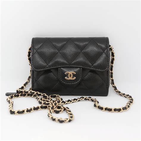 Chanel mini wallet on chain